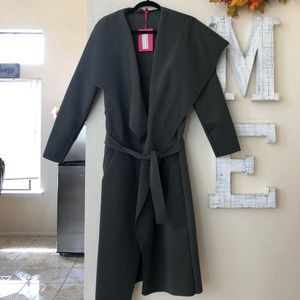 BooHoo Belted shawl color coat